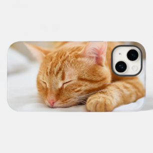 Niedliche Kleintiere Sleeping Ginger Cat Case-Mate iPhone 14 Hülle