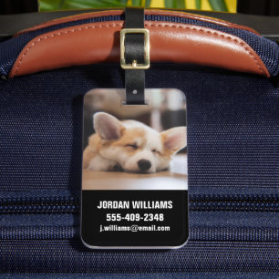 Niedliche Kleintiere Sleepy Corgi Gepäckanhänger