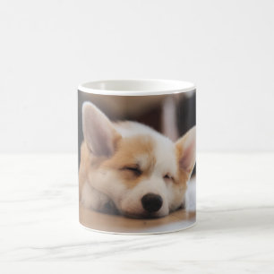 Niedliche Kleintiere Sleepy Corgi Kaffeetasse