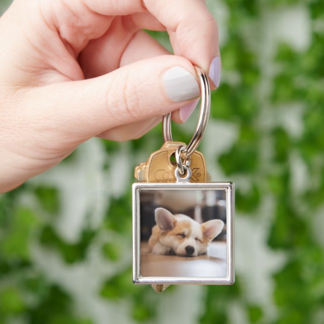 Niedliche Kleintiere | Sleepy Corgi Schlüsselanhänger (Hand)