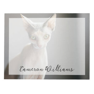 Niedliche Kleintiere Sphinx Cat Notizblock