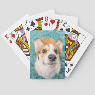 Niedliche Kleintiere   Sweet Corgi Puppy Face Spielkarten