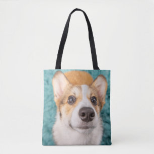 Niedliche Kleintiere Sweet Corgi Puppy Face Tasche