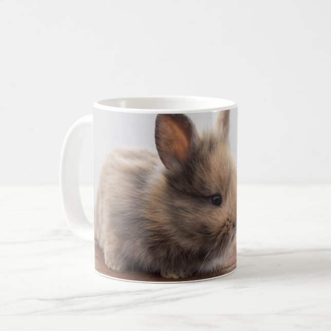 Niedliche Kleintiere | Tiny Baby Bunny Kaffeetasse (Vorderseite Links)