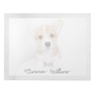 Niedliche Kleintiere Tiny Corgi Notizblock
