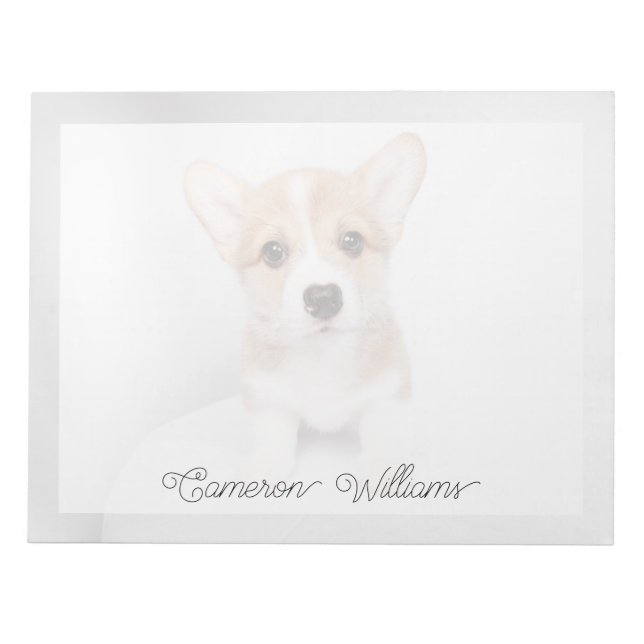 Niedliche Kleintiere | Tiny Corgi Notizblock (Vorderseite)