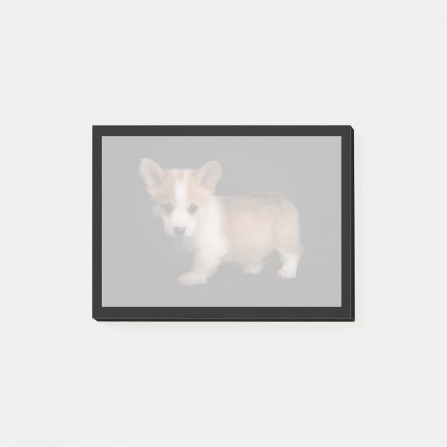 Niedliche Kleintiere | Tiny Corgi Post-it Klebezettel (Vorderseite)
