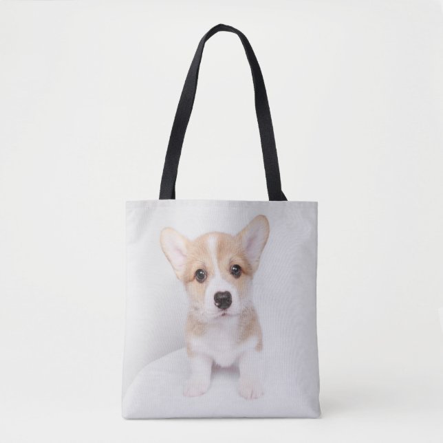 Niedliche Kleintiere | Tiny Corgi Tasche (Vorderseite)