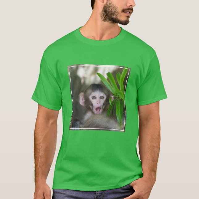 Niedliche Kleintiere | Überraschender Schneeaffe T-Shirt (Vorderseite)