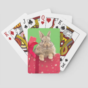 Niedliche Kleintiere   Weihnachtsfeiertag Spielkarten
