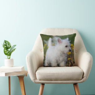Niedliche Kleintiere West Highland White Terrier Kissen
