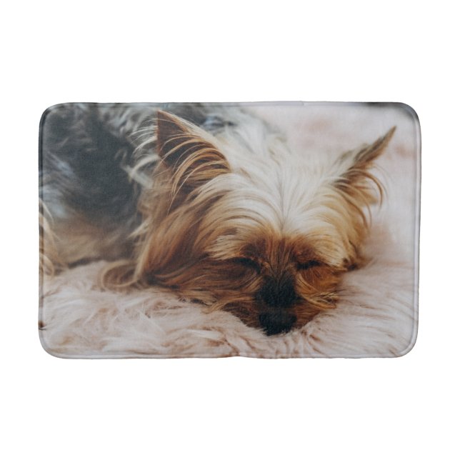 Niedliche Kleintiere | Yorkshire Terrier Badematte (Vorderseite)