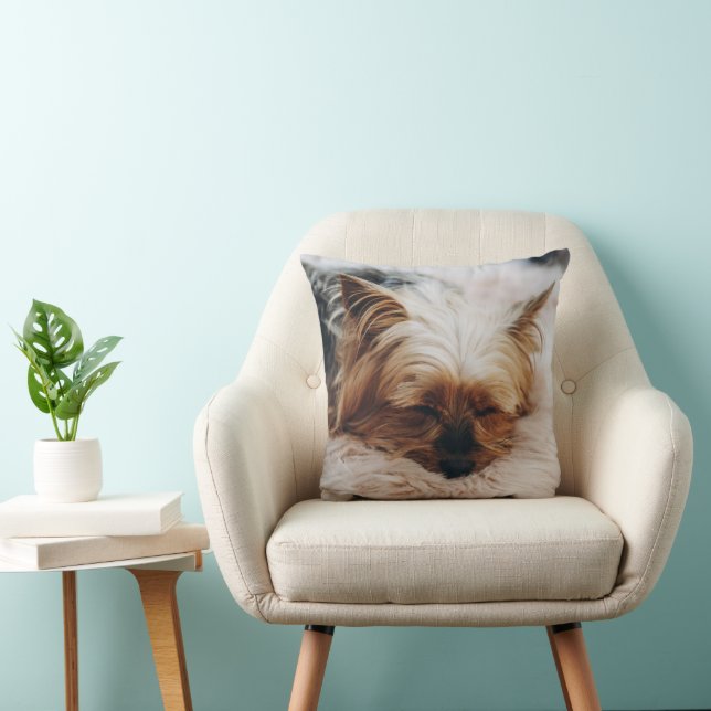 Niedliche Kleintiere | Yorkshire Terrier Kissen (Stuhl )