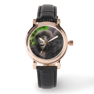 Niedliche Kleintiere Young Mountain Gorilla Armbanduhr