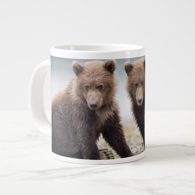 Niedliche Kleintiere | Zwei Bärenkuppen Jumbo-Tasse (Vorderseite Links)