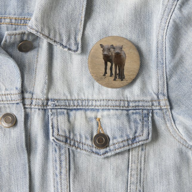 Niedliche Kleintiere | Zwei junge Kriegshunde Button (Beispiel)