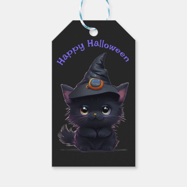 Niedliche Knorpelkatze Geschenkanhänger (Vorderseite)