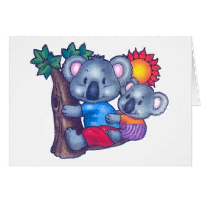 Niedliche Koala (Vorderseite (Horizontal))