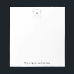 Niedliche Koala Bären Line Art Gezeichnet Personal Notizblock<br><div class="desc">Niedliche Koala-Bärenart Zeichne Personalisiertes Notepad</div>