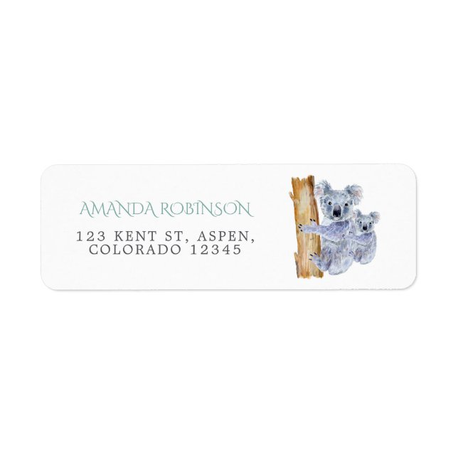 Niedliche Koala Bears Kinderdusche (Vorne)