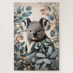 Niedliche Koala-Eukalyptus-Blätter