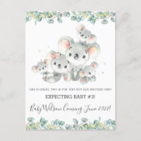 Niedliche Koala-Familie - Ankündigung von fünf Jah