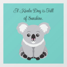 Niedliche Koala-Fensterklammer Fensteraufkleber