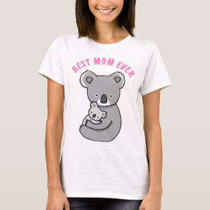 Niedliche Koala Mama und Baby Best Mama Ever Mütte T-Shirt