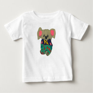 Niedliche Koala mit menschlichen Kleidung zeichnen Baby T-shirt