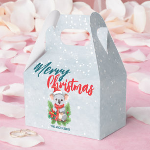 Niedliche Koala Santa Xmas Süße Weihnachten frohe Geschenkschachtel