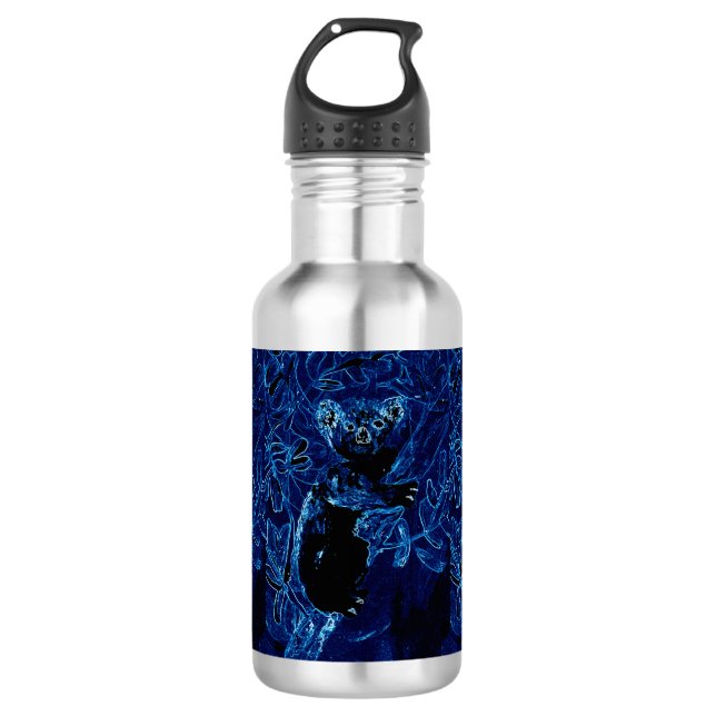 Niedliche Koala Tierkunst Trinkflasche (Vorderseite)