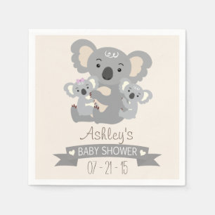 Niedliche Koala Twins Kinderdusche Serviette