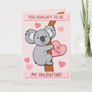 Niedliche Koala-ty-Valentines-Grußkarte Karte