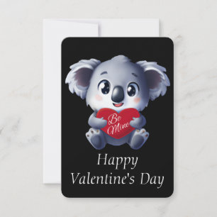 Niedliche Koala-Valentinenkarte Karte