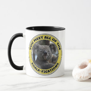 Niedliche Koala "Wortspiel" Tasse