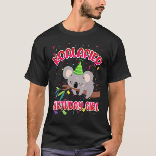 Niedliche Koalafied Birthday Girls Koala Bären Kin T-Shirt