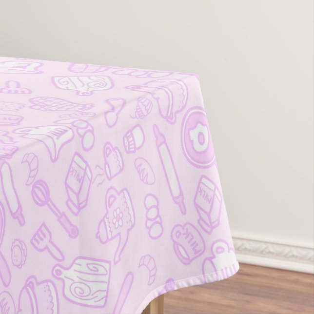 Niedliche Kochnische Rosa Tischdecke (Beispiel)
