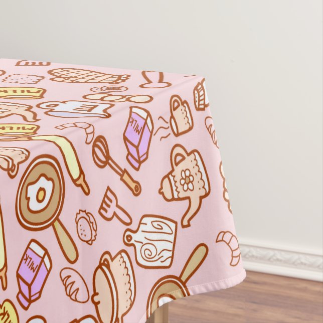 Niedliche Kochnische Rosa Tischdecken (Beispiel)
