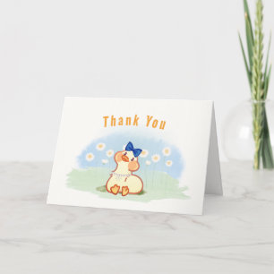 Niedliche, kokette, alberne Gans Daisy Flower Baby Dankeskarte
