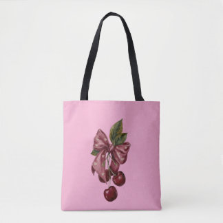 Niedliche Kokette Kirsch-Schleife Rosa Ästhetik Tasche