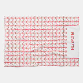 Niedliche Kokospalmen Silhouette Weihnachten Geschirrtuch