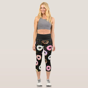 Niedliche Konditorei Pastell Sprinkles Donuts Must Capri Leggings
