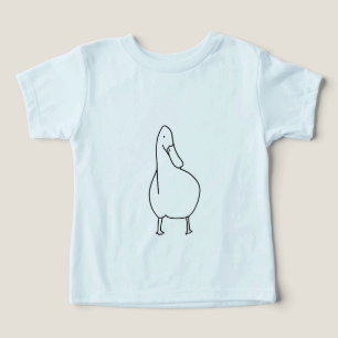 Niedliche Kontur, zeichn von Enten-T - Shirt