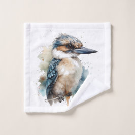 Niedliche Kookaburra auf einer Zweigstelle , Brauc Badhandtuch Set