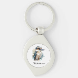 Niedliche Kookaburra auf einer Zweigstelle , Brauc Schlüsselanhänger