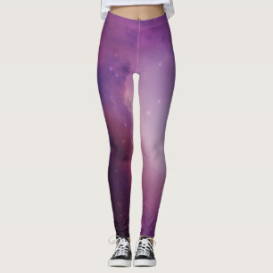 Niedliche kosmische Farben Sterne Galaxie Muster F Leggings