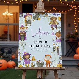 Niedliche Kostümmarke Party Halloween Geburtstags  Poster