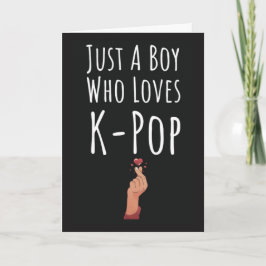 Niedliche Kpop-Karten für Boys K-Pop Karte