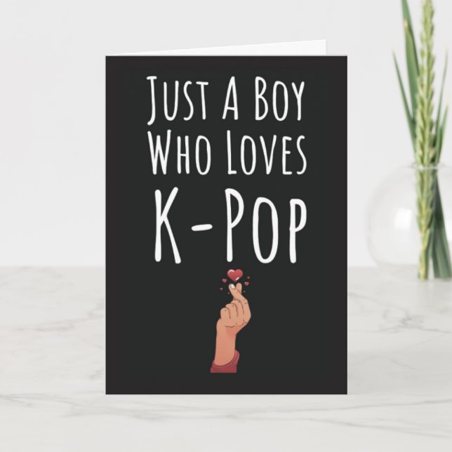 Niedliche Kpop-Karten für Boys K-Pop Karte (Vorderseite)