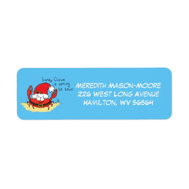 Niedliche Krabbe Weihnachten Weihnachtsfeiertag We (Vorne)